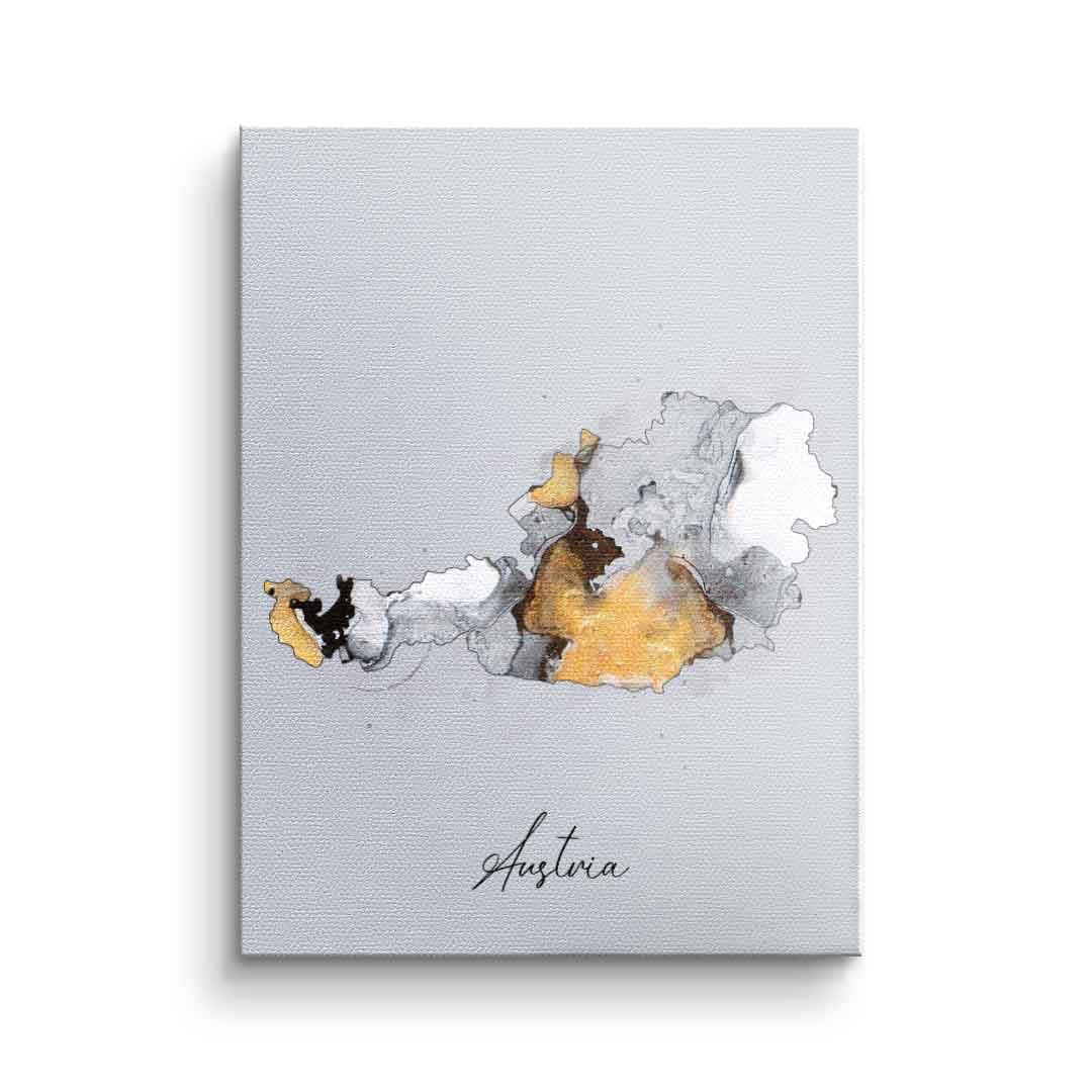 Canvas Abstract Countries - Austria