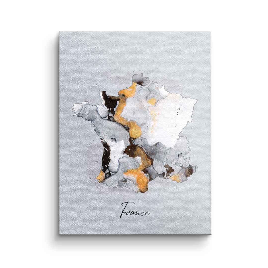 Canvas Abstract Countries - France