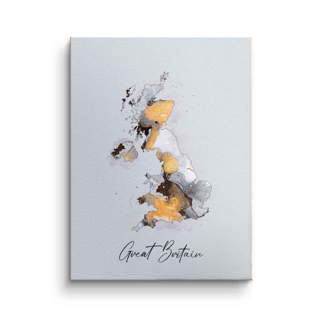 Canvas Abstract Countries - Great Britain
