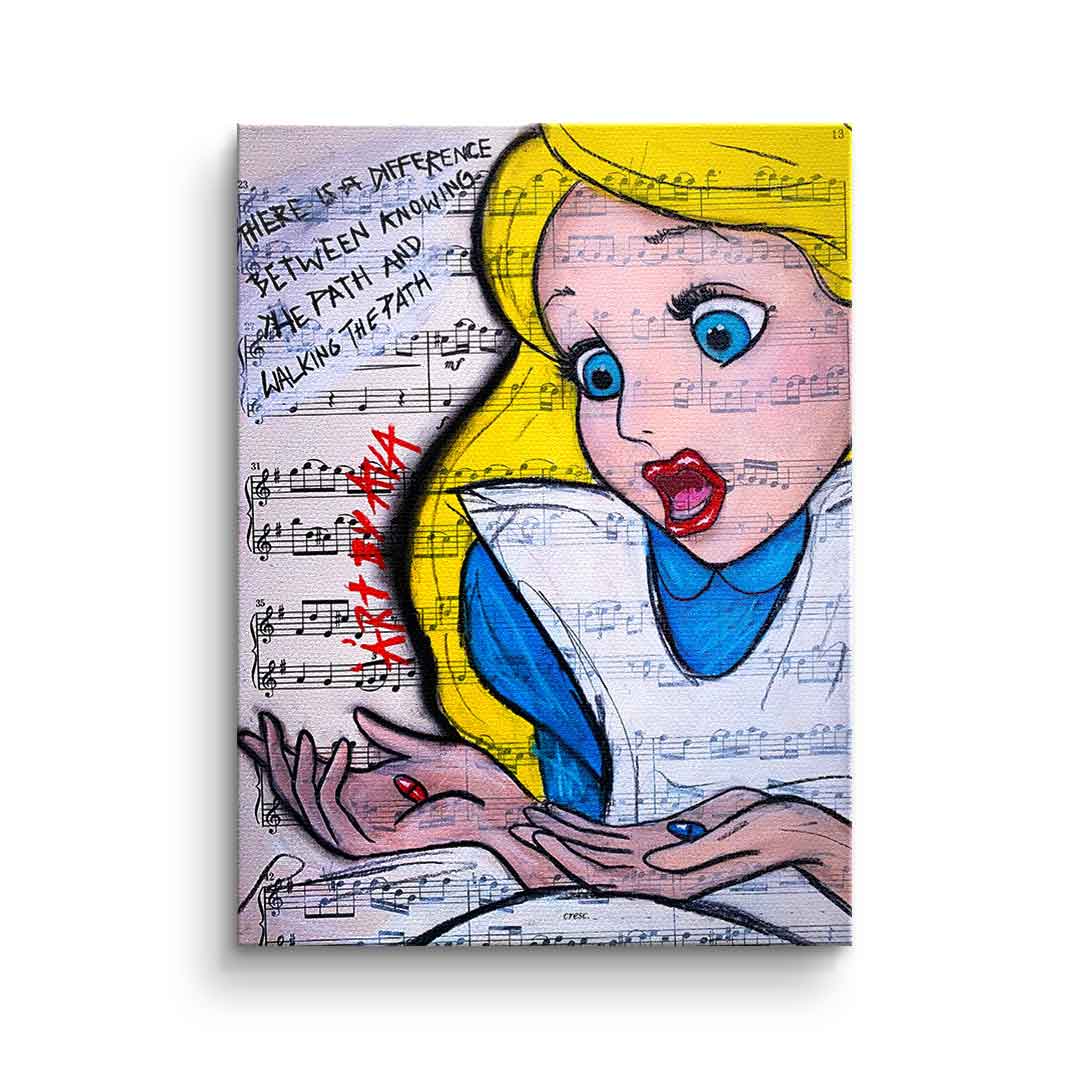Canvas Alice Red And Blue
