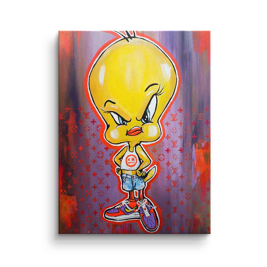 Canvas Angry Tweety