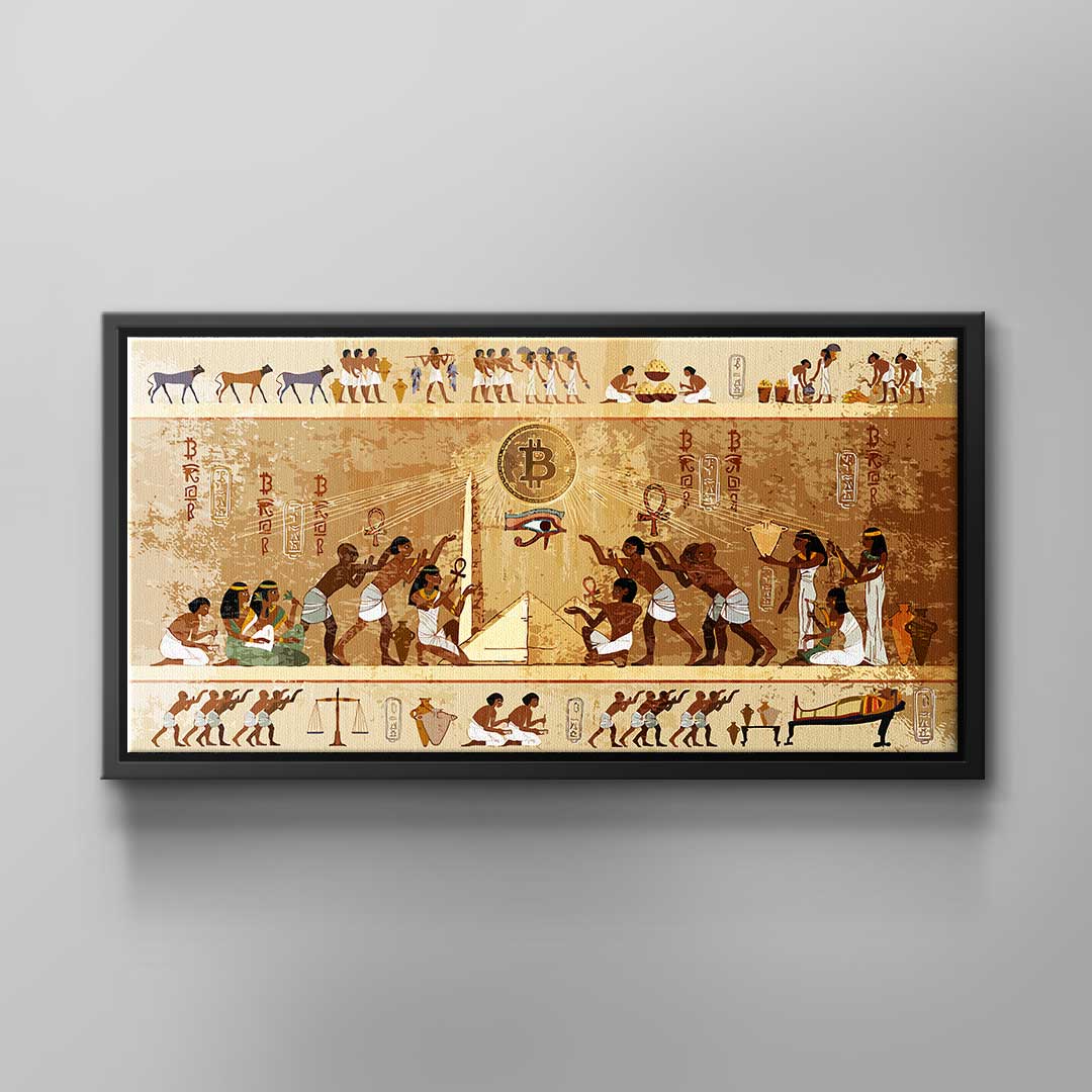 Canvas Antike Bitcoin