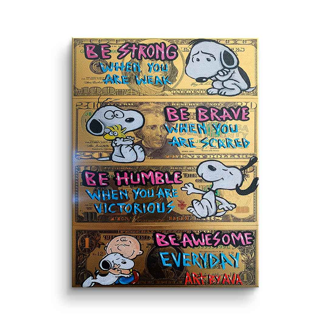 Canvas Awesome Snoopy