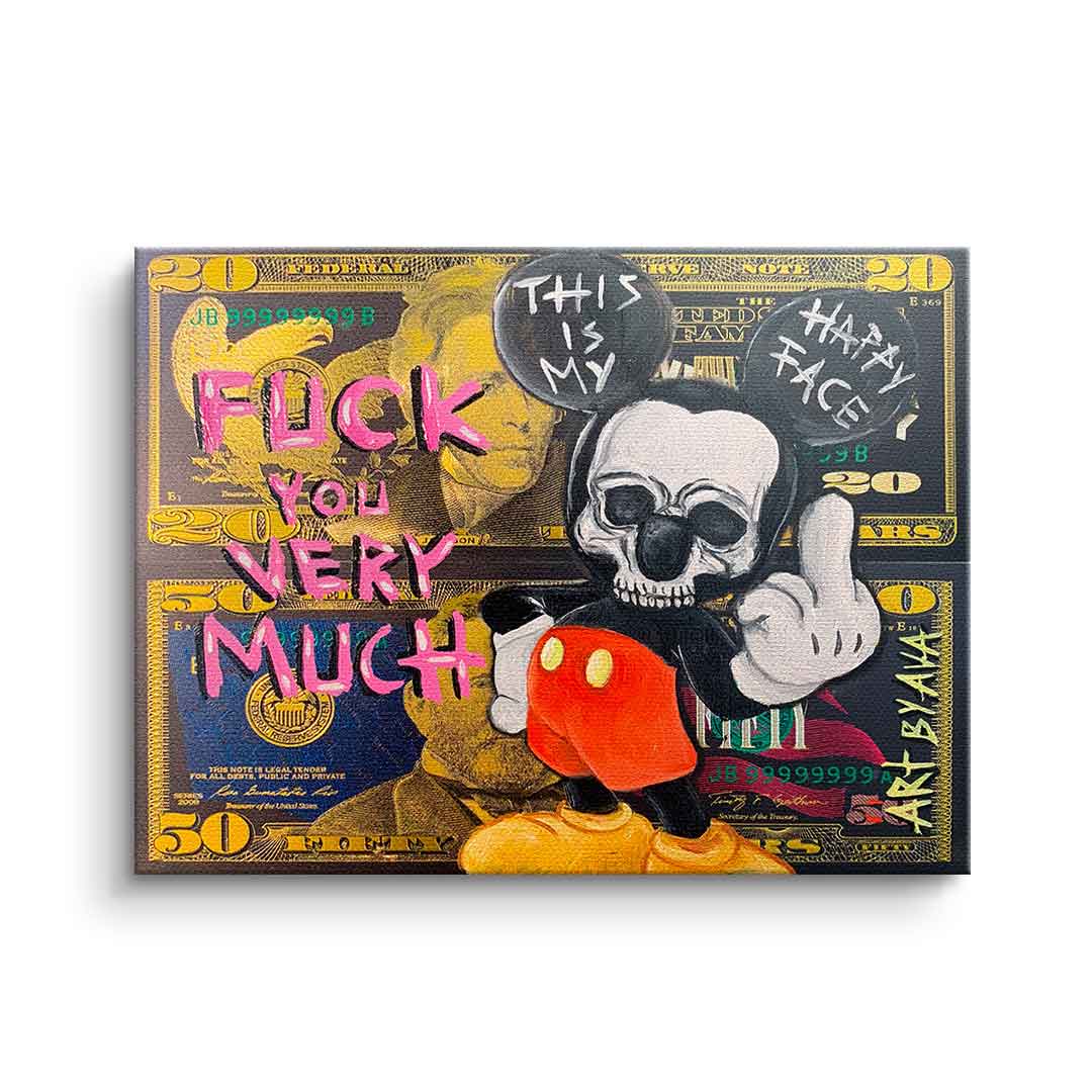 Canvas Badass Comic Maus