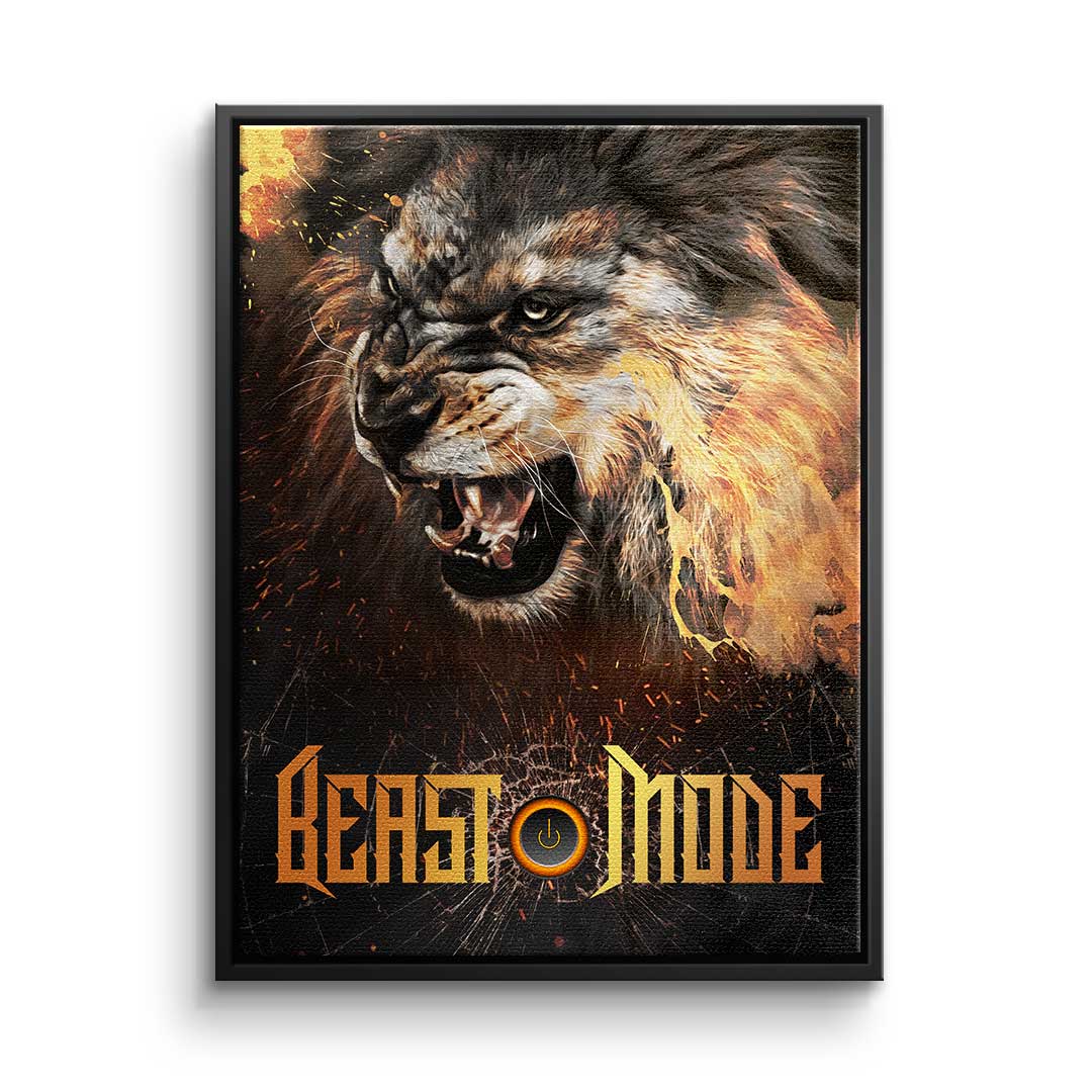 Canvas Beast Mode Lion