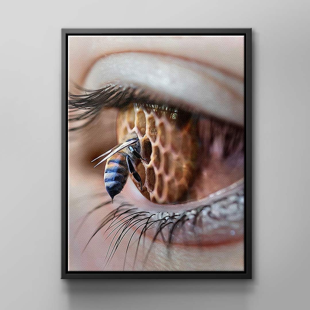 Canvas Bee in Eye