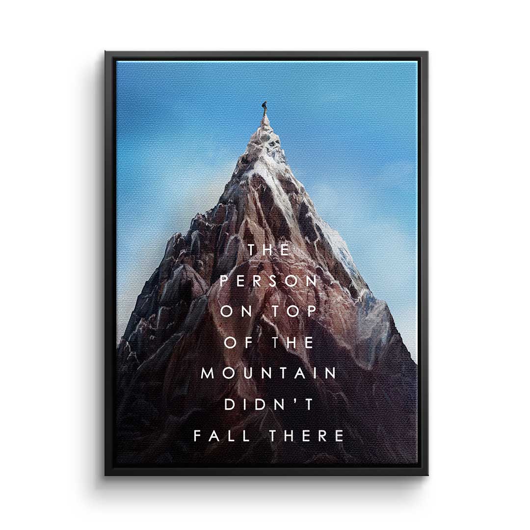 Canvas Berg des Erfolgs