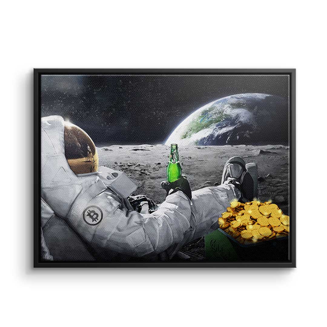 Canvas Bitcoin Astronaut Lifestyle