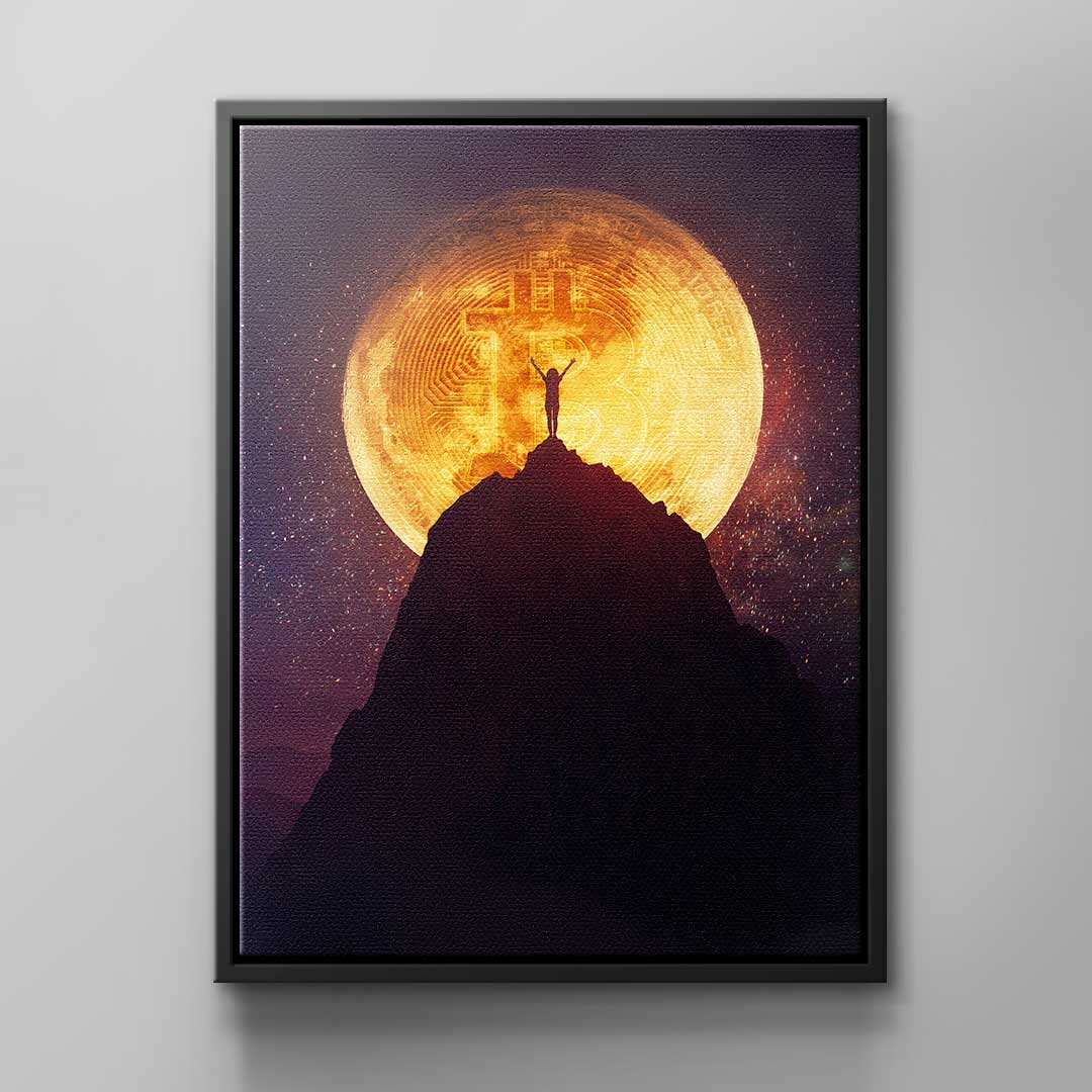 Canvas Bitcoin Moon