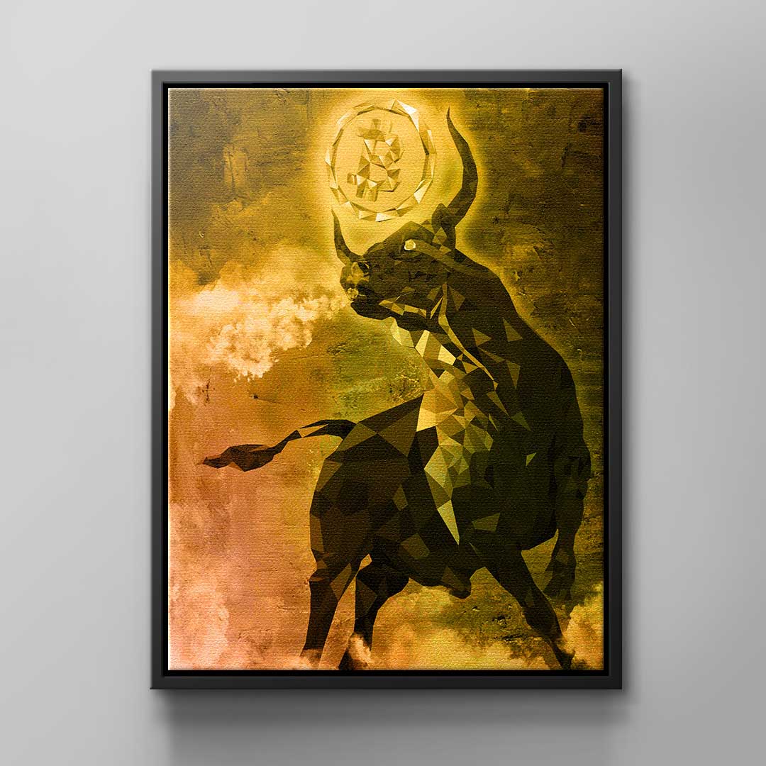 Canvas Bitcoin Stier