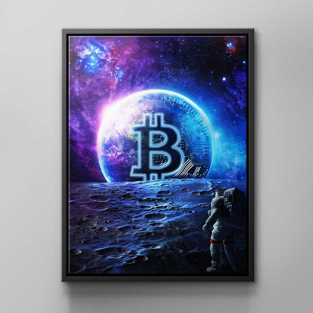 Canvas Bitcoin Sunset