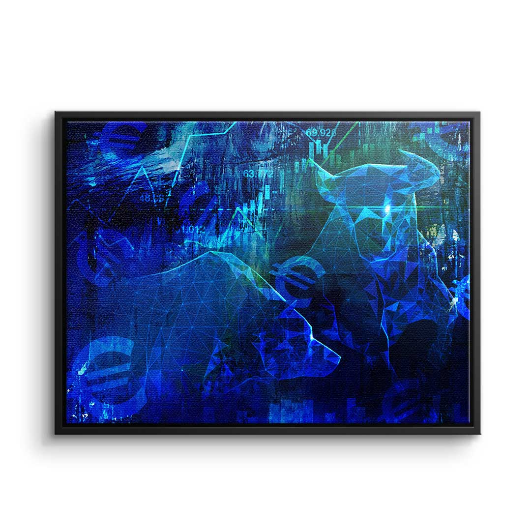 Canvas Blue Stock Market