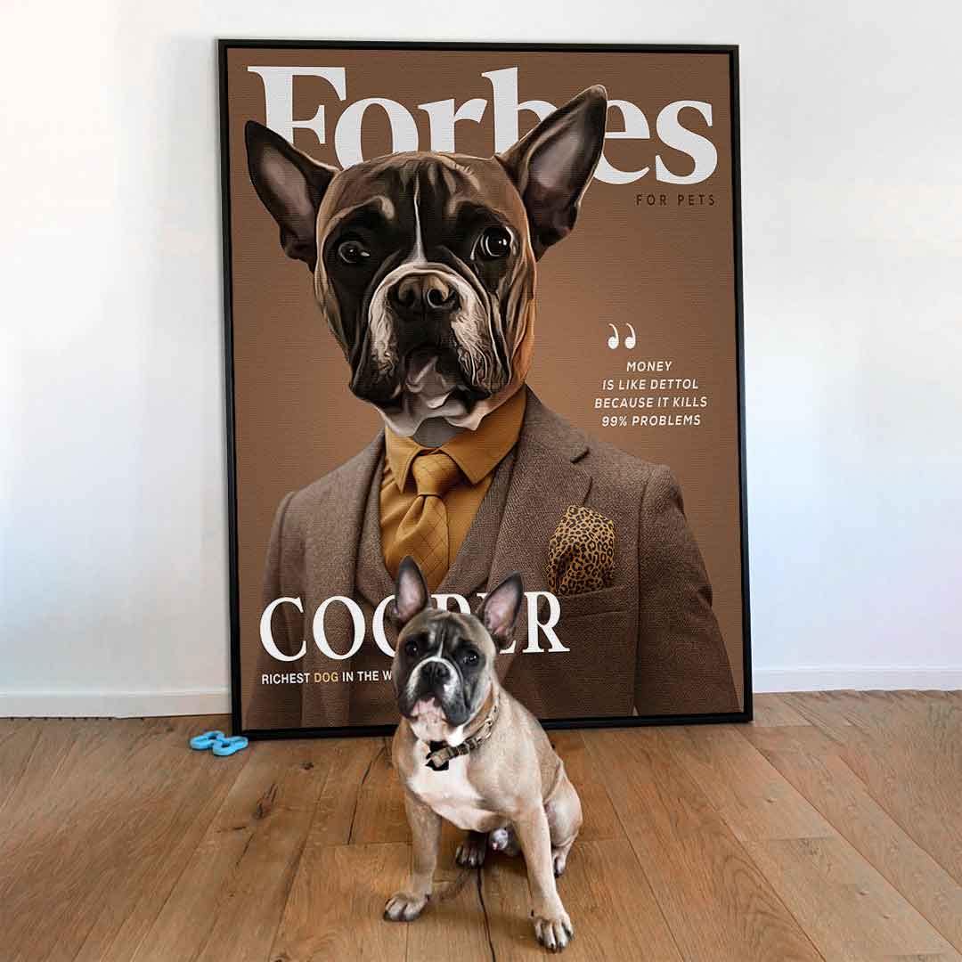 Canvas Business Magazin Haustier Portrait Personalisierbar