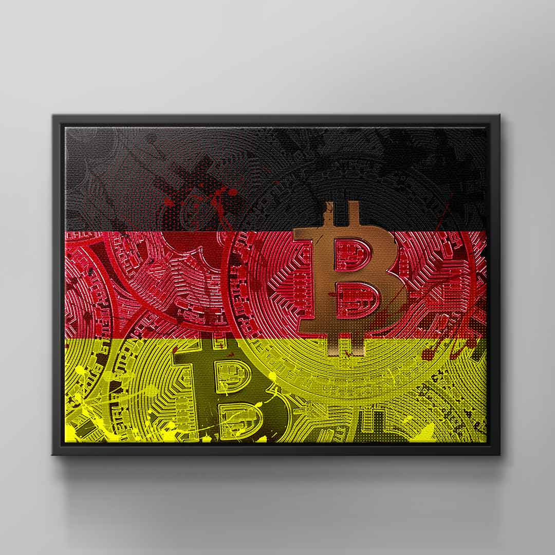 Canvas Crypto Flag Germany