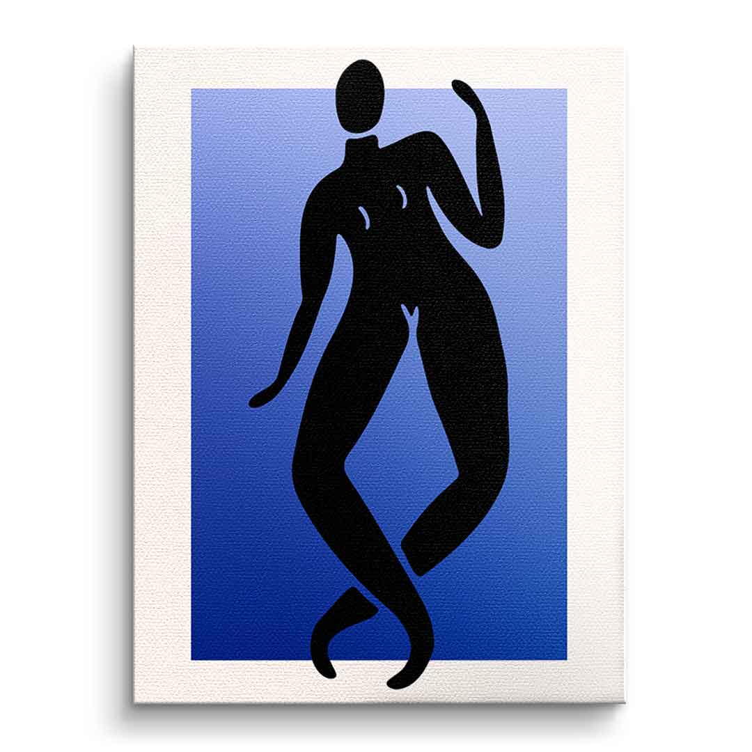 Canvas Dancing through blue