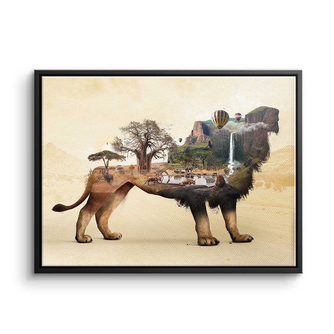 Canvas Das Löwenleben
