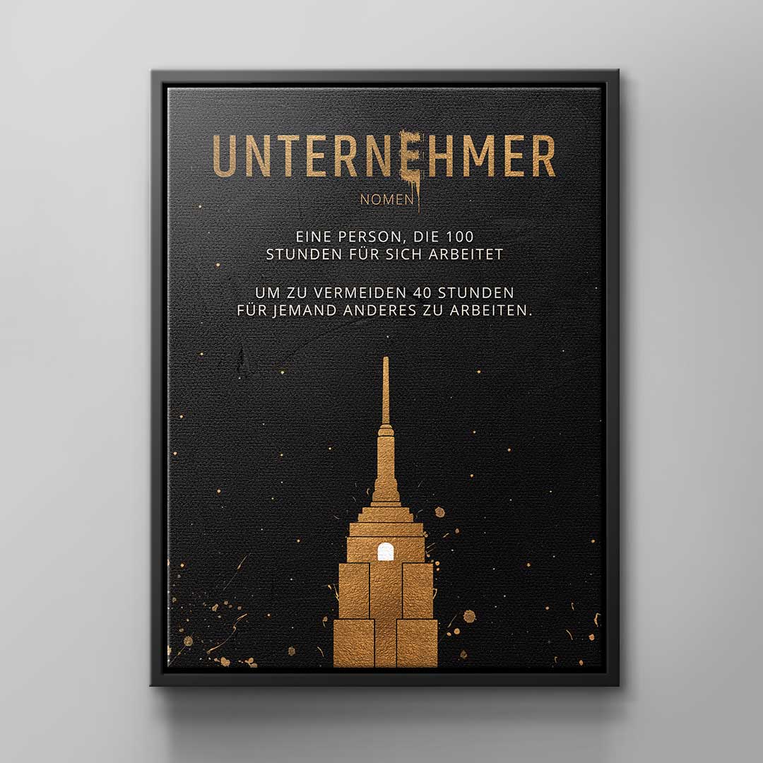 Canvas Der Unternehmer
