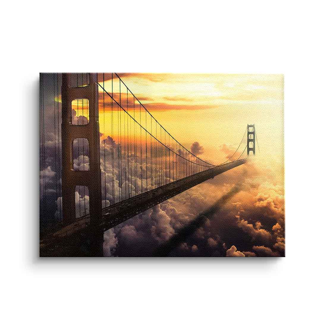Canvas Die Brücke der Zukunft