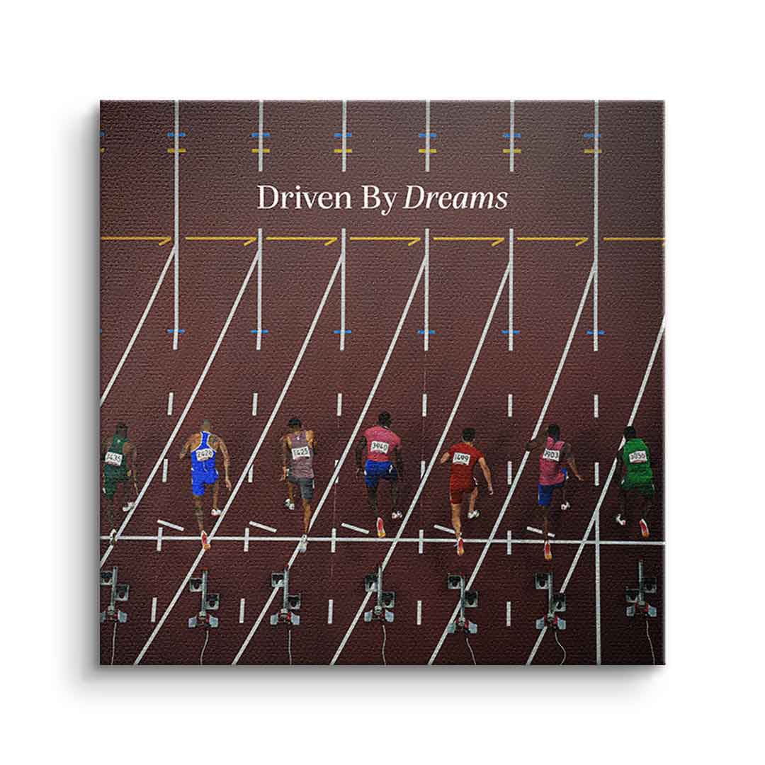 Canvas Driven by dreams #Athletics - Quadrat Edition