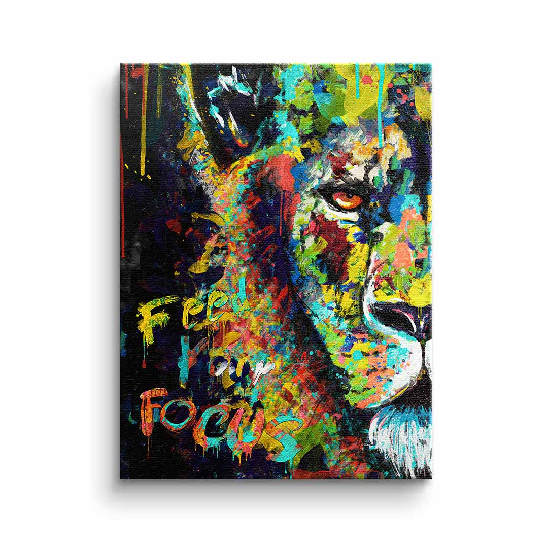 Canvas Feed your focus lion