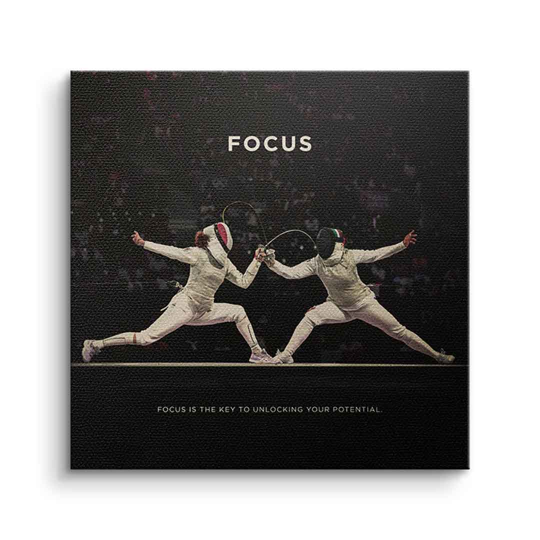 Canvas Focus #Fechten - Quadrat Edition