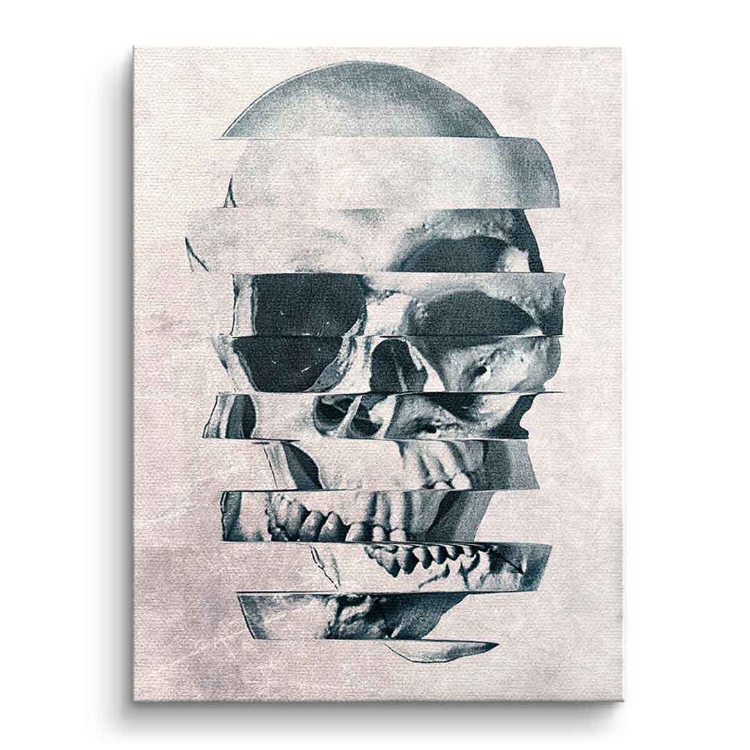 Canvas Glitch Skull