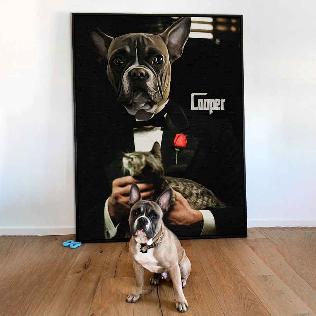 Canvas Godfather Haustier Portrait - Personalisierbar