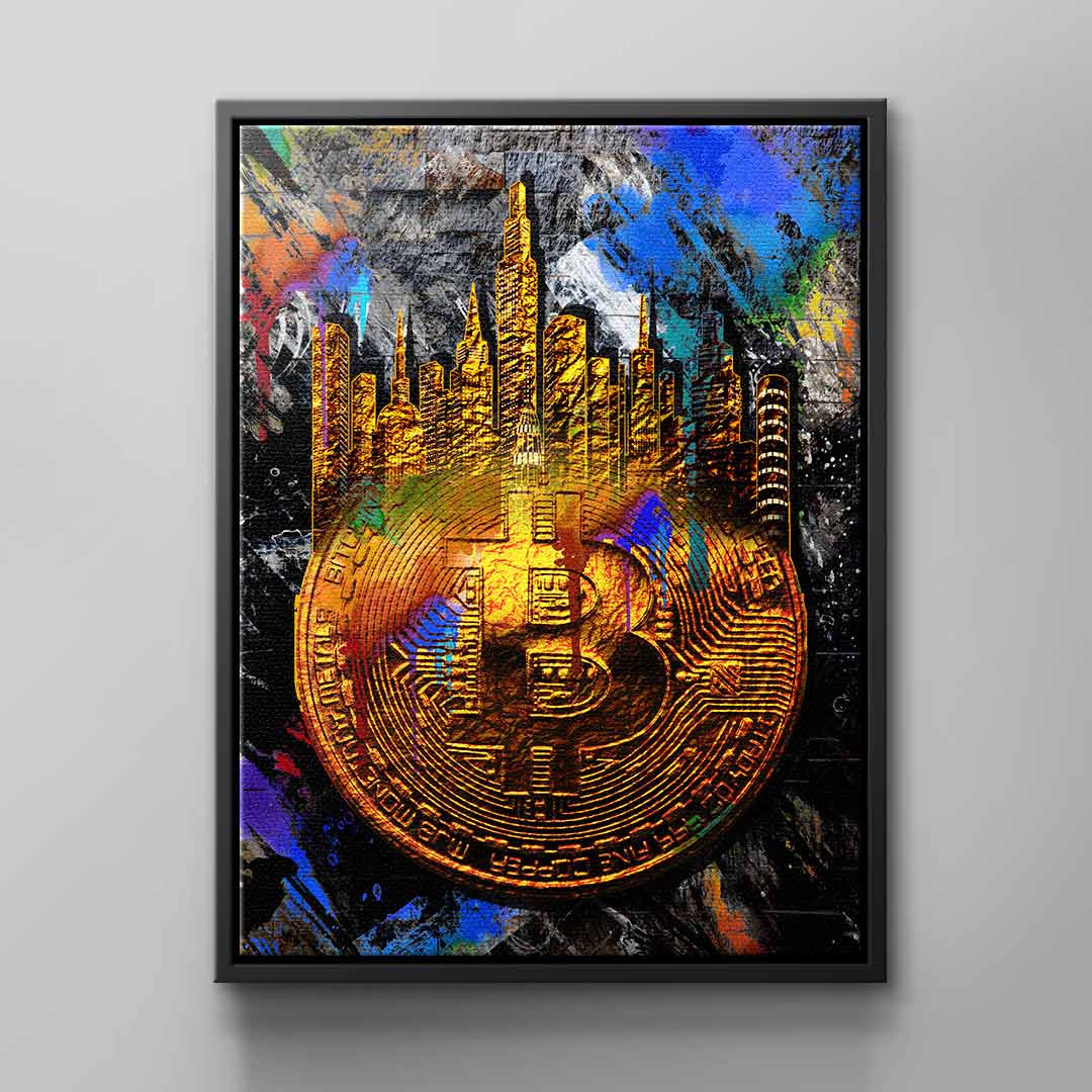 Canvas Graffiti Bitcoin