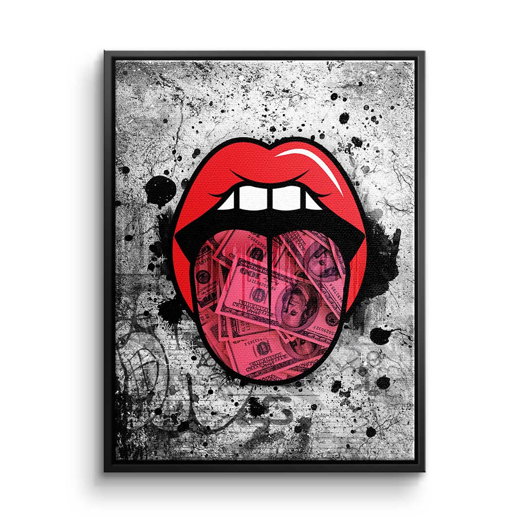 Canvas Graffiti Kiss