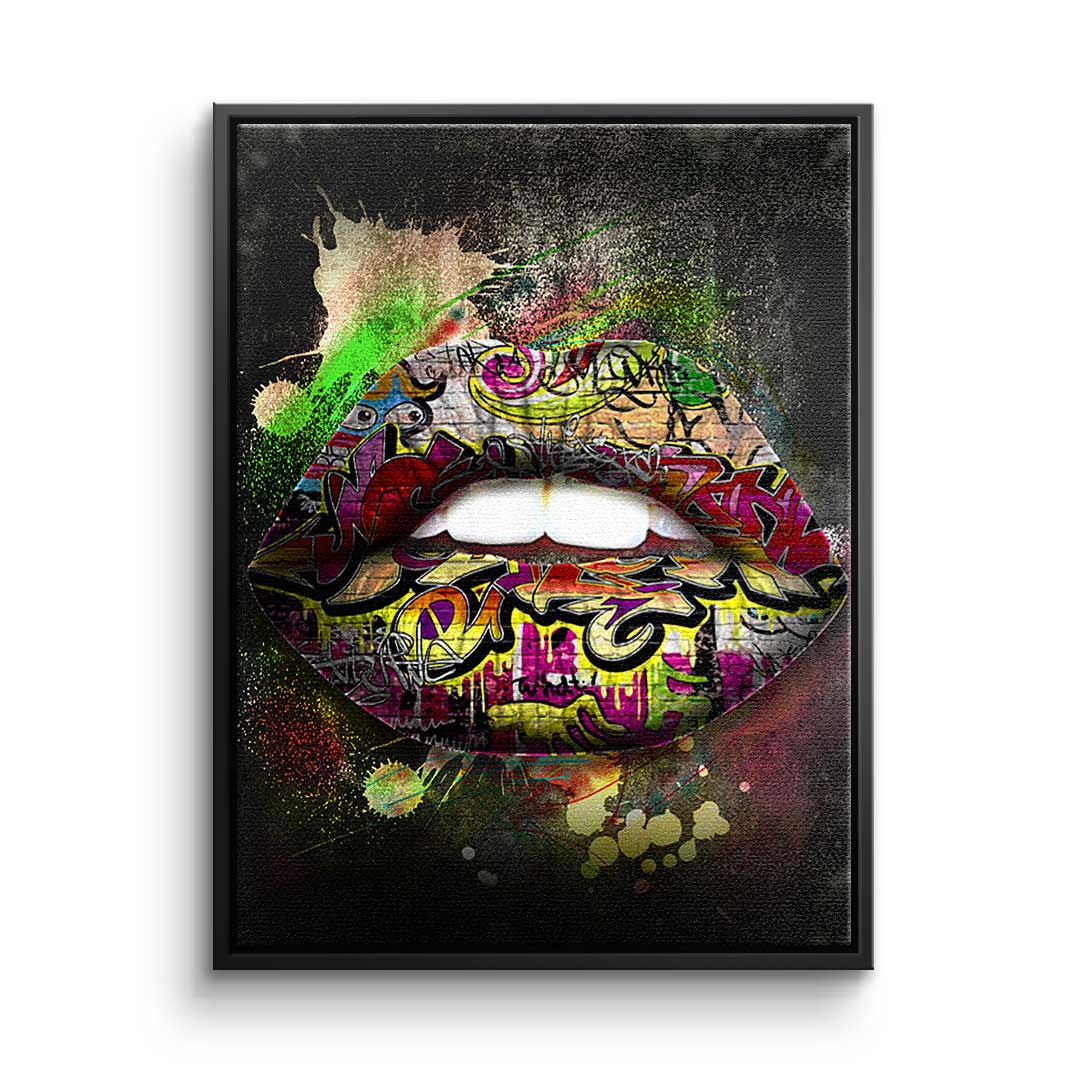 Canvas Grafitti Lips