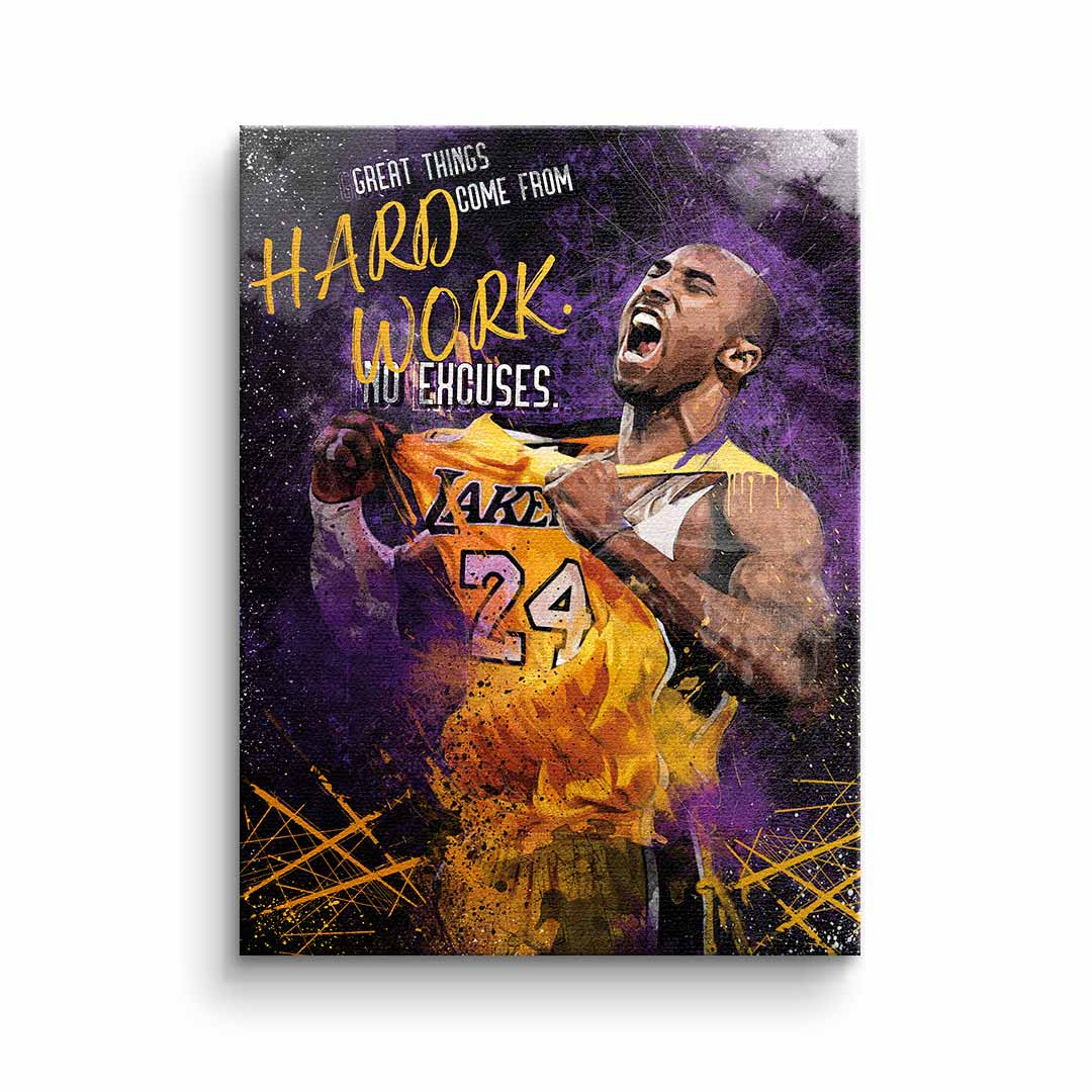 Canvas Great things come from Hard Work