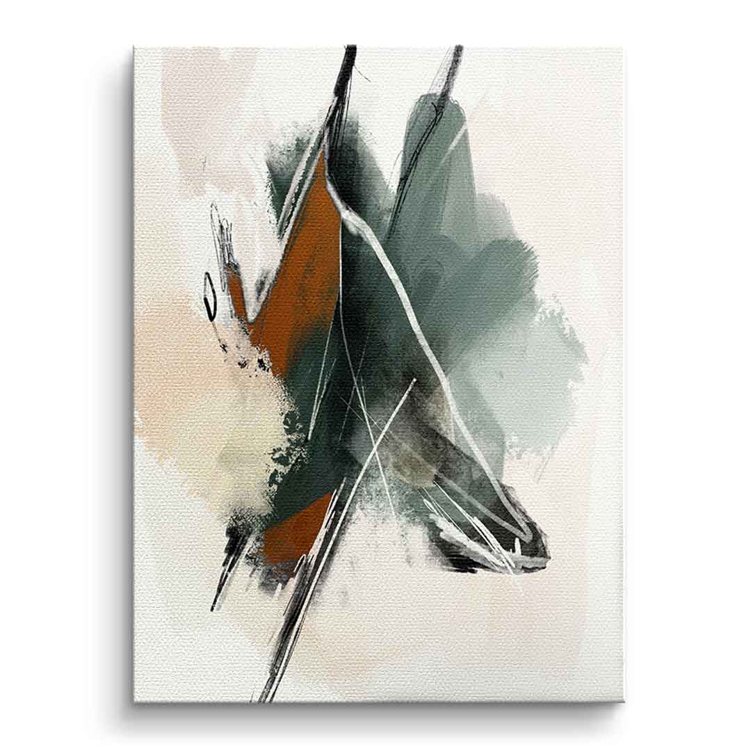 Canvas Green Abstract 04