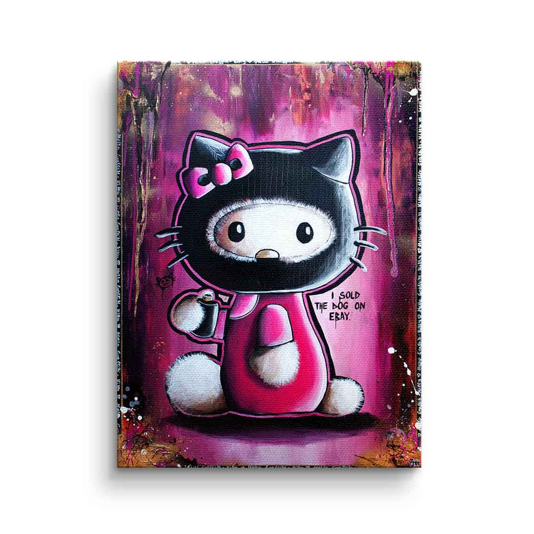 Canvas Hello Graffiti Kitty