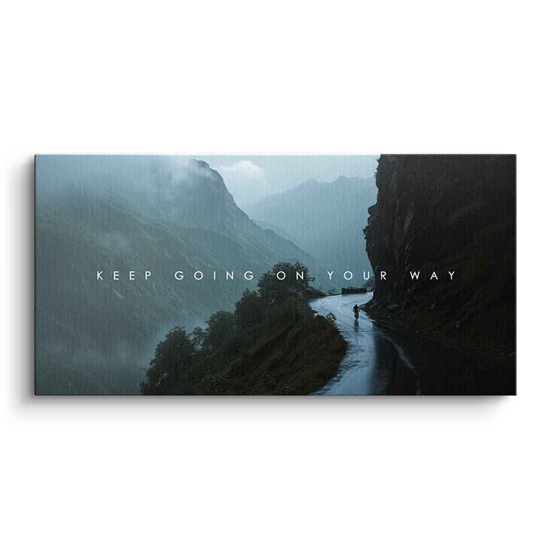 Canvas Keep Going on Your Way