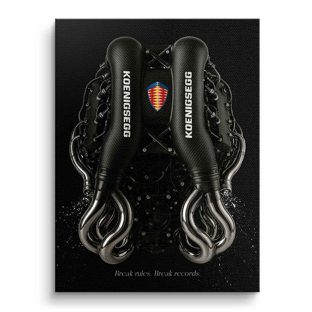 Canvas Koenigsegg Engine