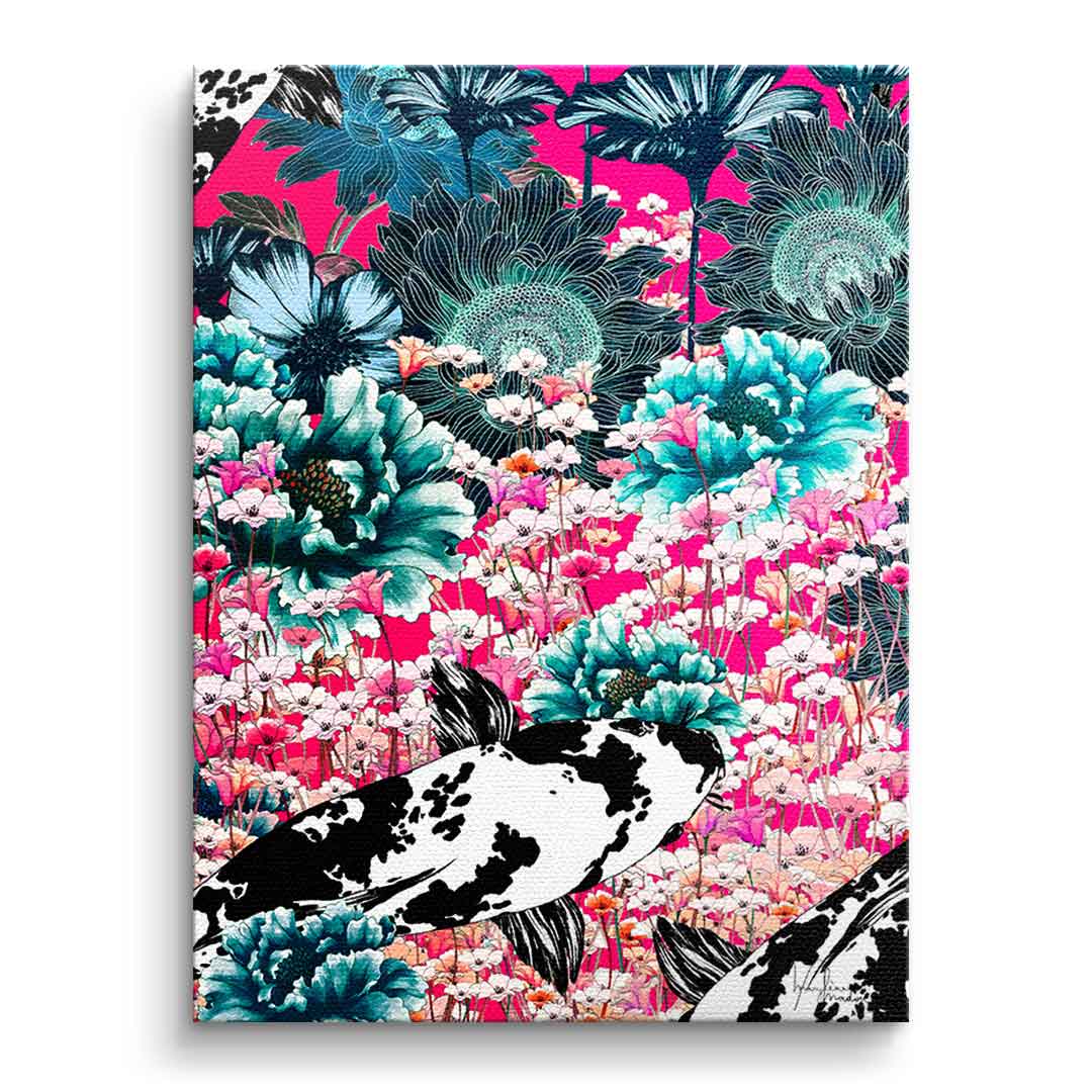 Canvas Koi Japan Sun