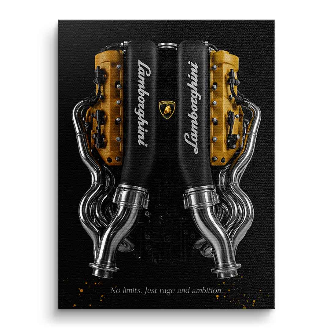 Canvas Lamborghini Engine