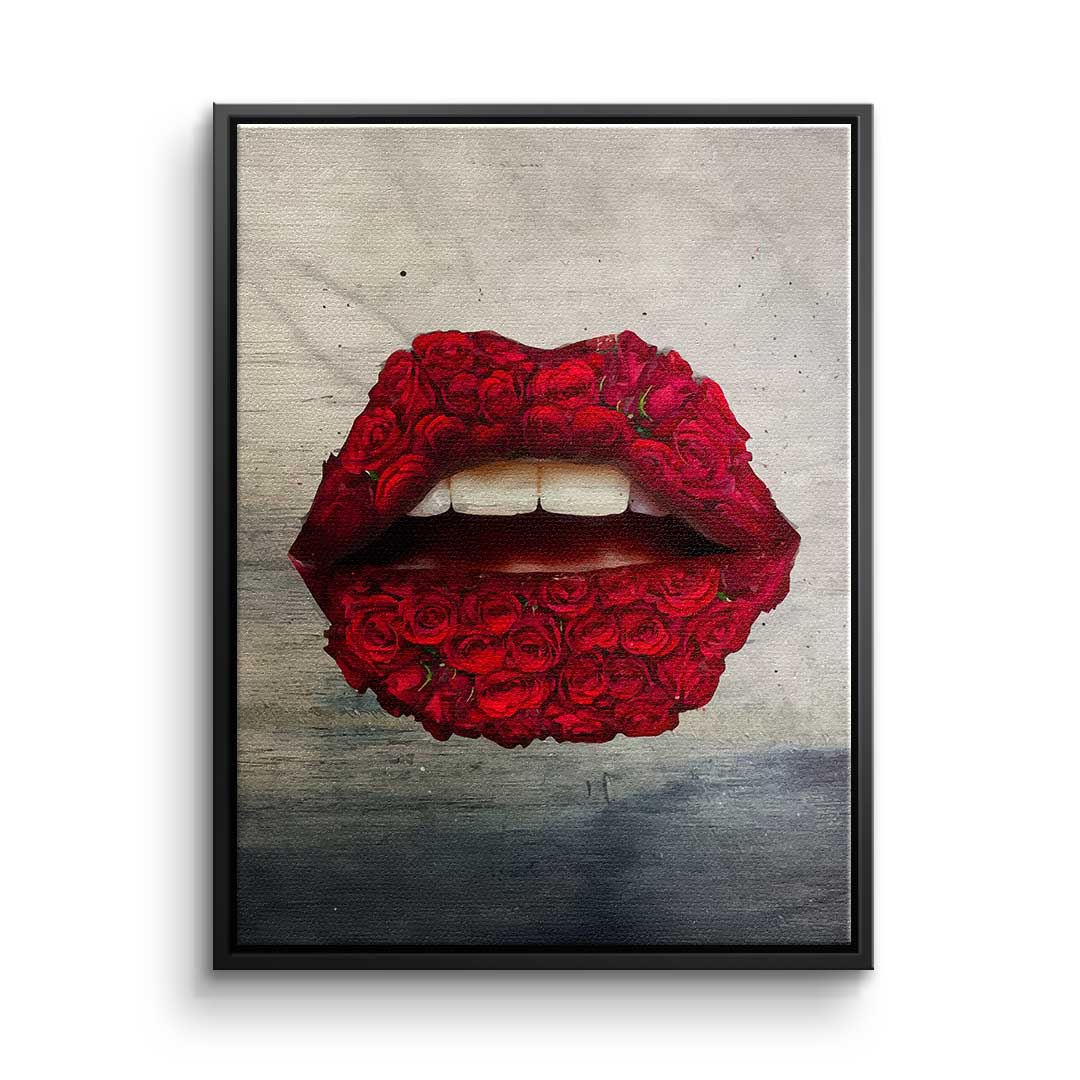Canvas Lippen x Rosen