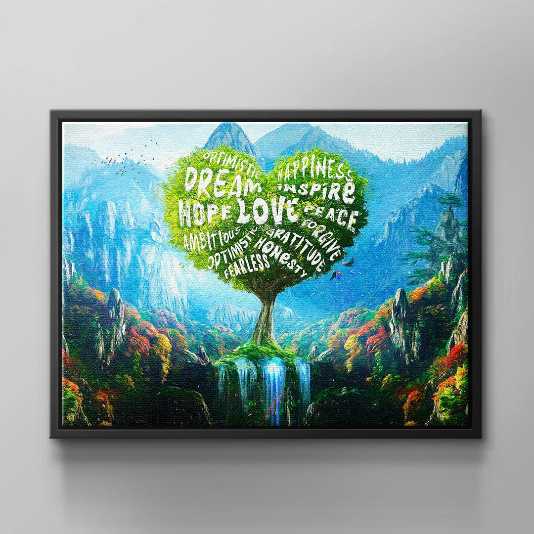 Canvas Love Tree