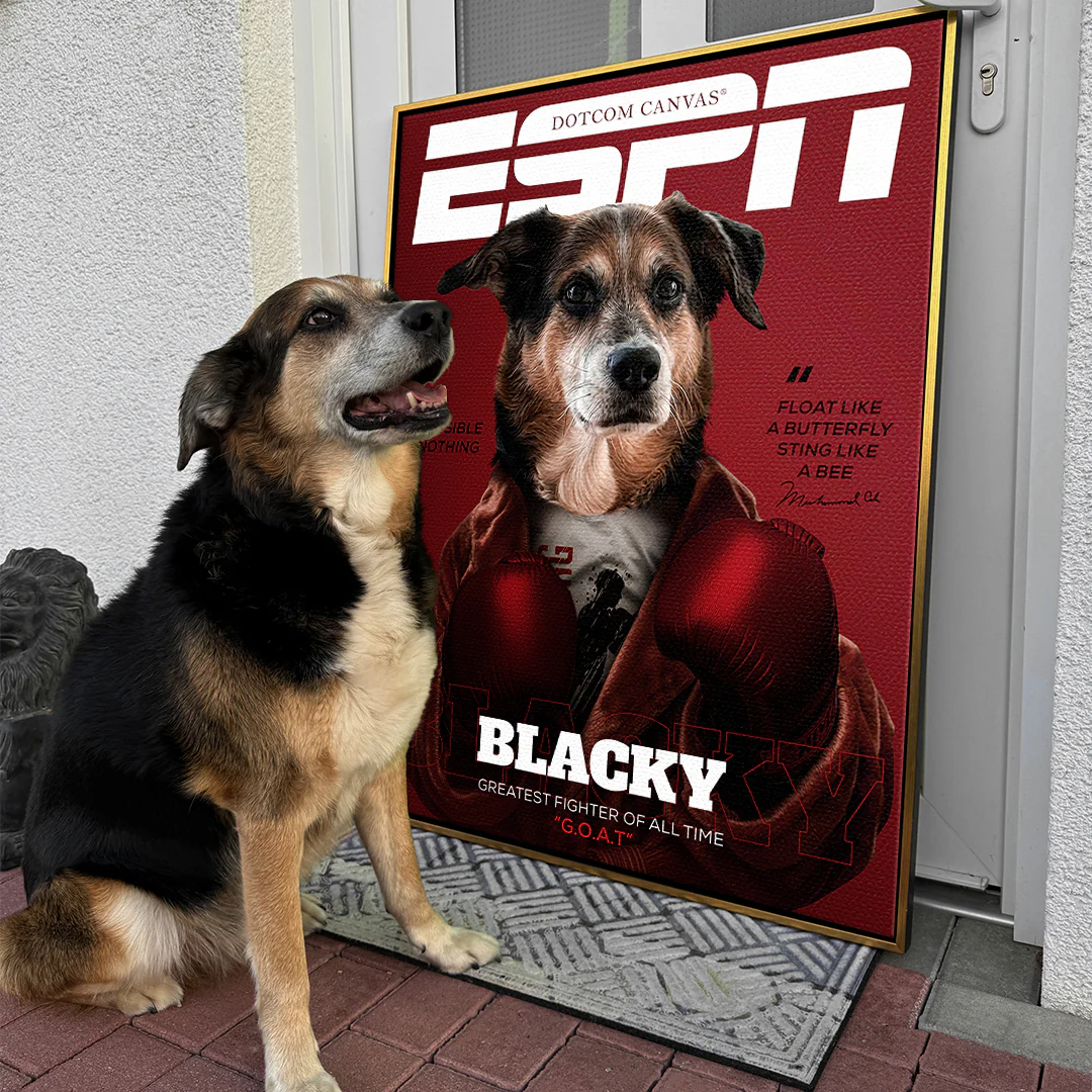 Canvas Magazin ESPN Haustier Portrait Personalisierbar