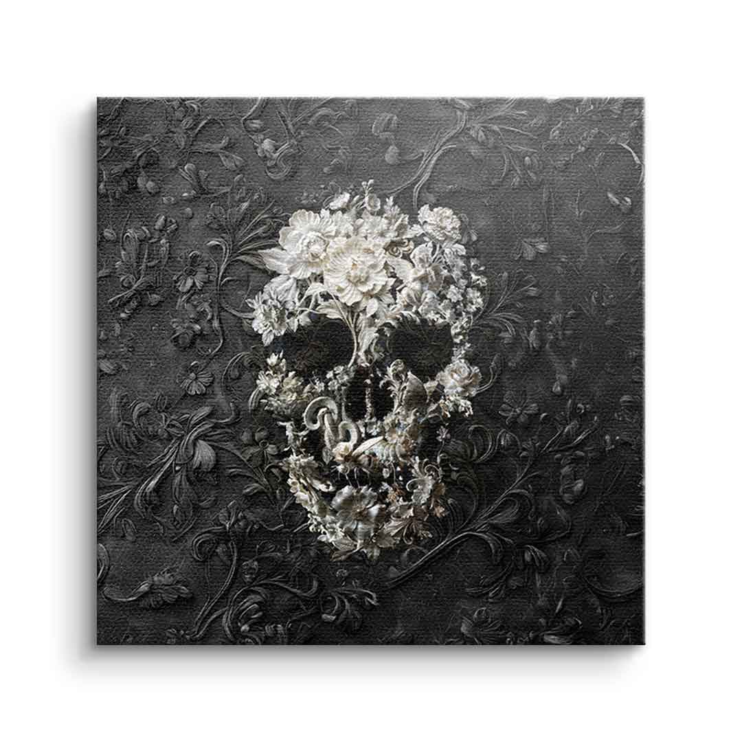 Canvas Marble Skull