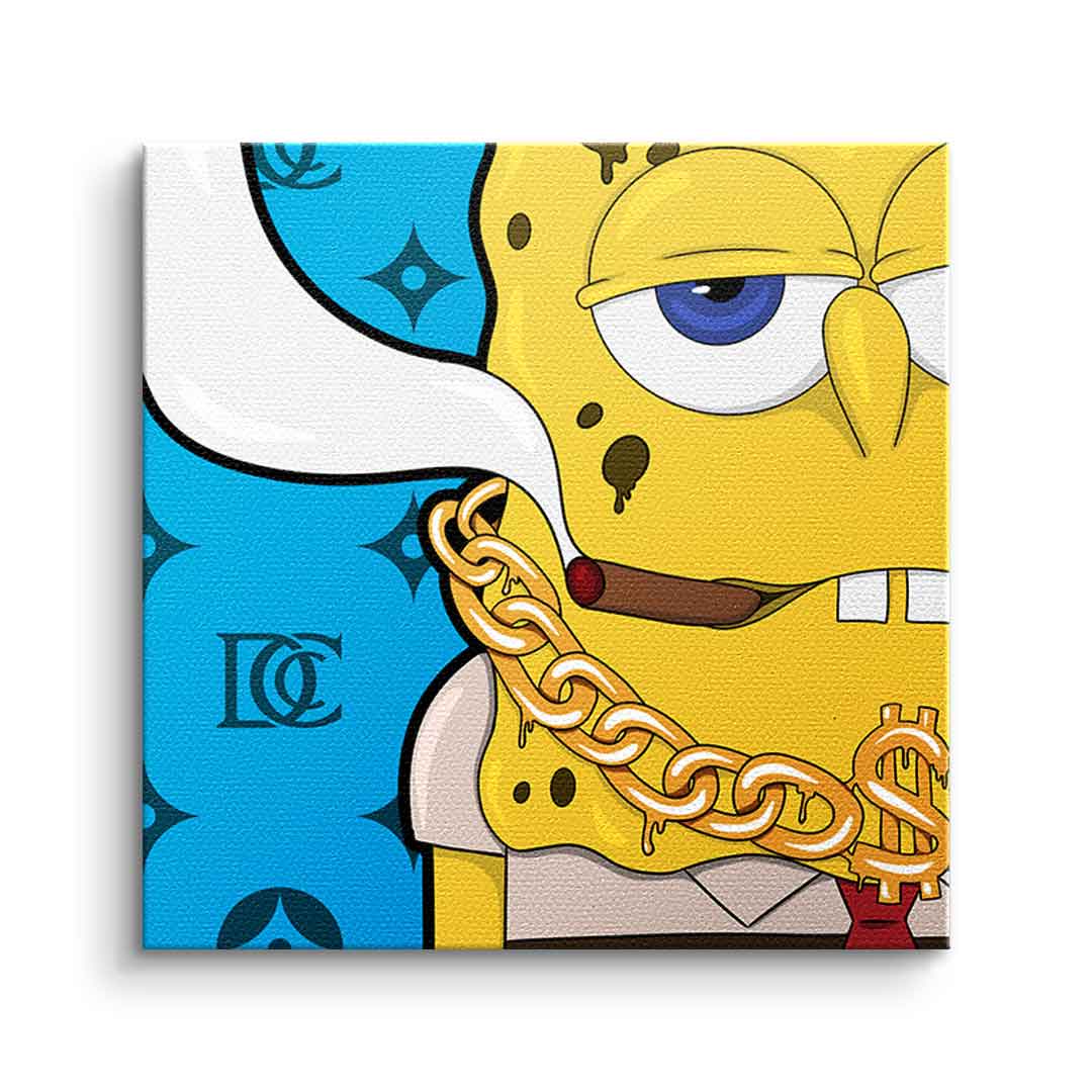 Canvas Melting Bob - Quadrat Edition