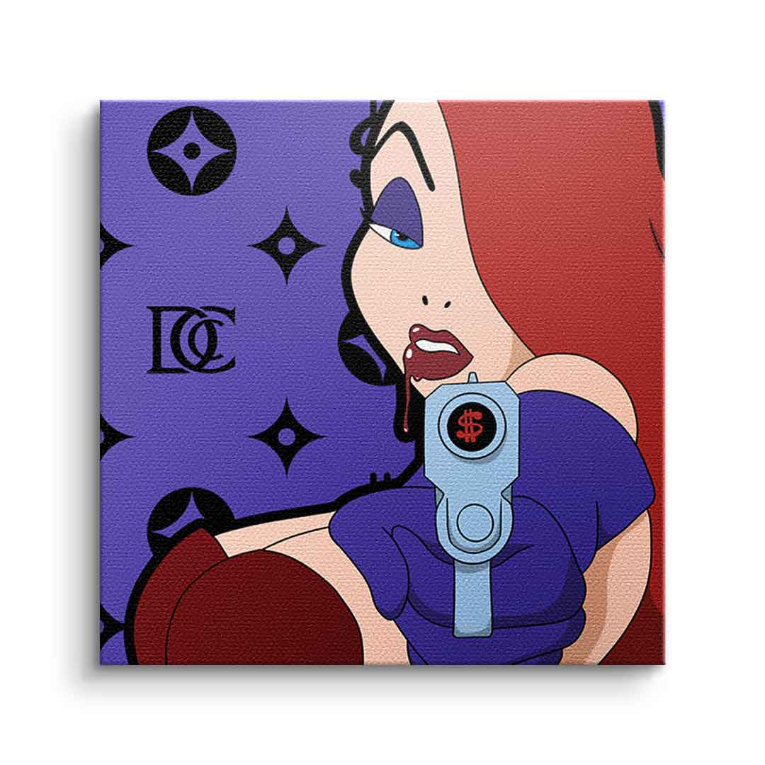 Canvas Melting Jessica - Quadrat Edition
