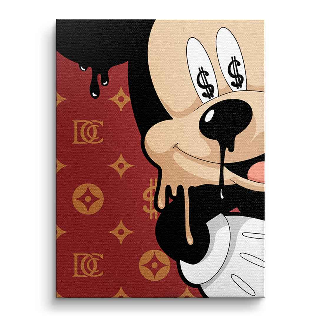 Canvas Melting Mickey