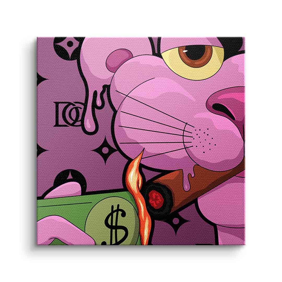 Canvas Melting Panther - Quadrat Edition
