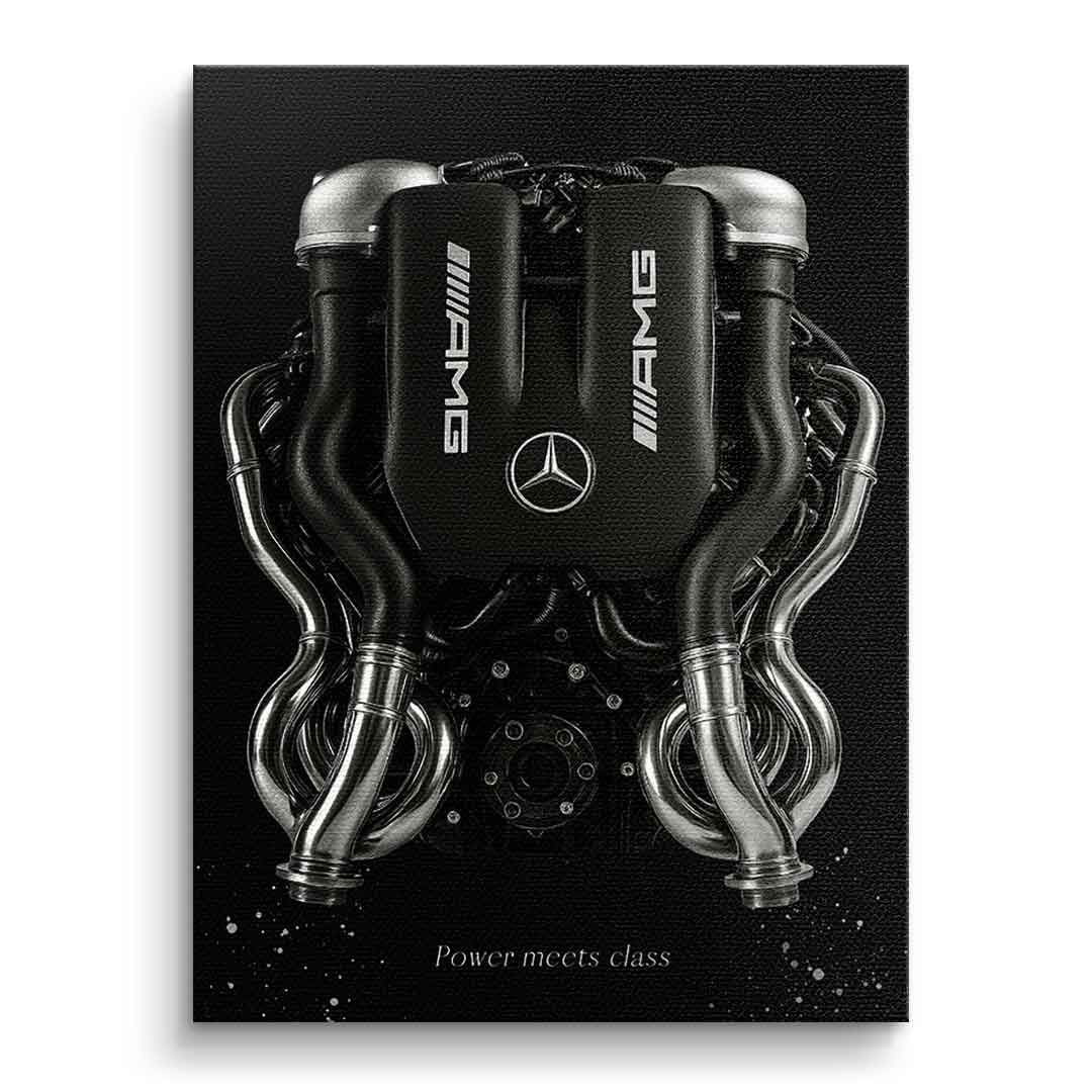 Canvas Mercedes V8 Engine