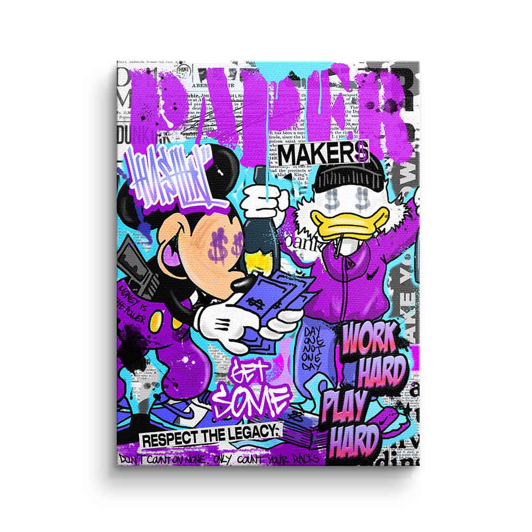 Canvas Mick & Don Check$