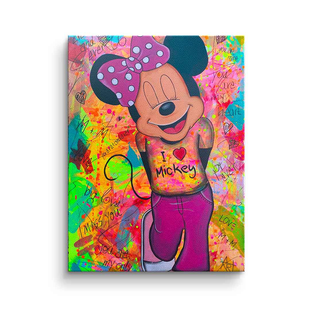 Canvas Minni Loves Mickey