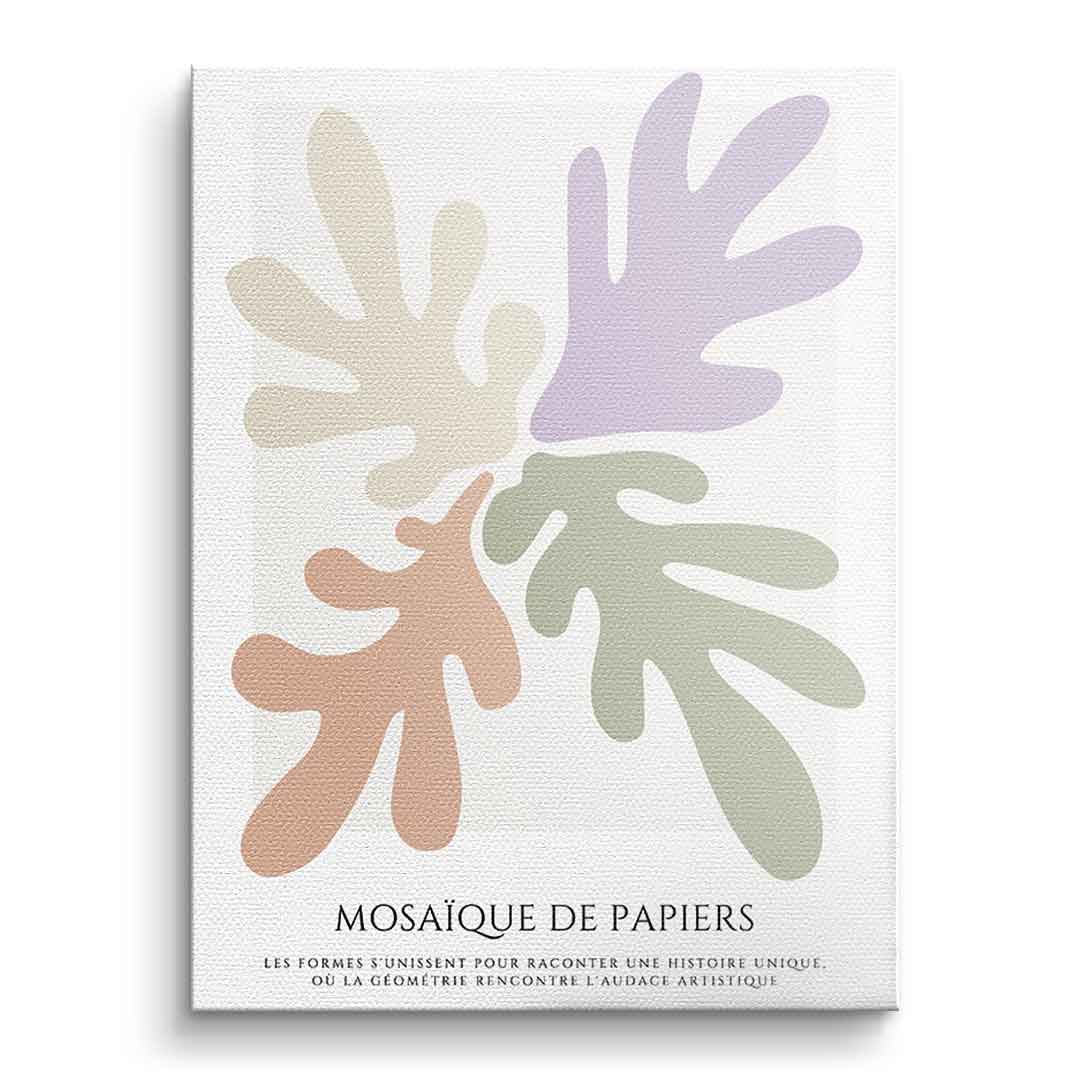 Canvas Mosaique de papiers 2