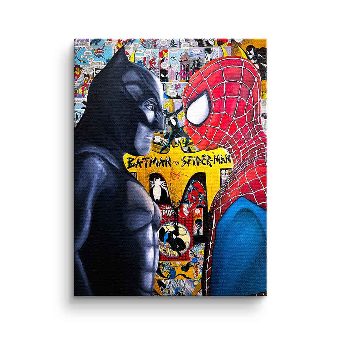 Canvas Nachtkämpfer vs. Spinnenkrieger